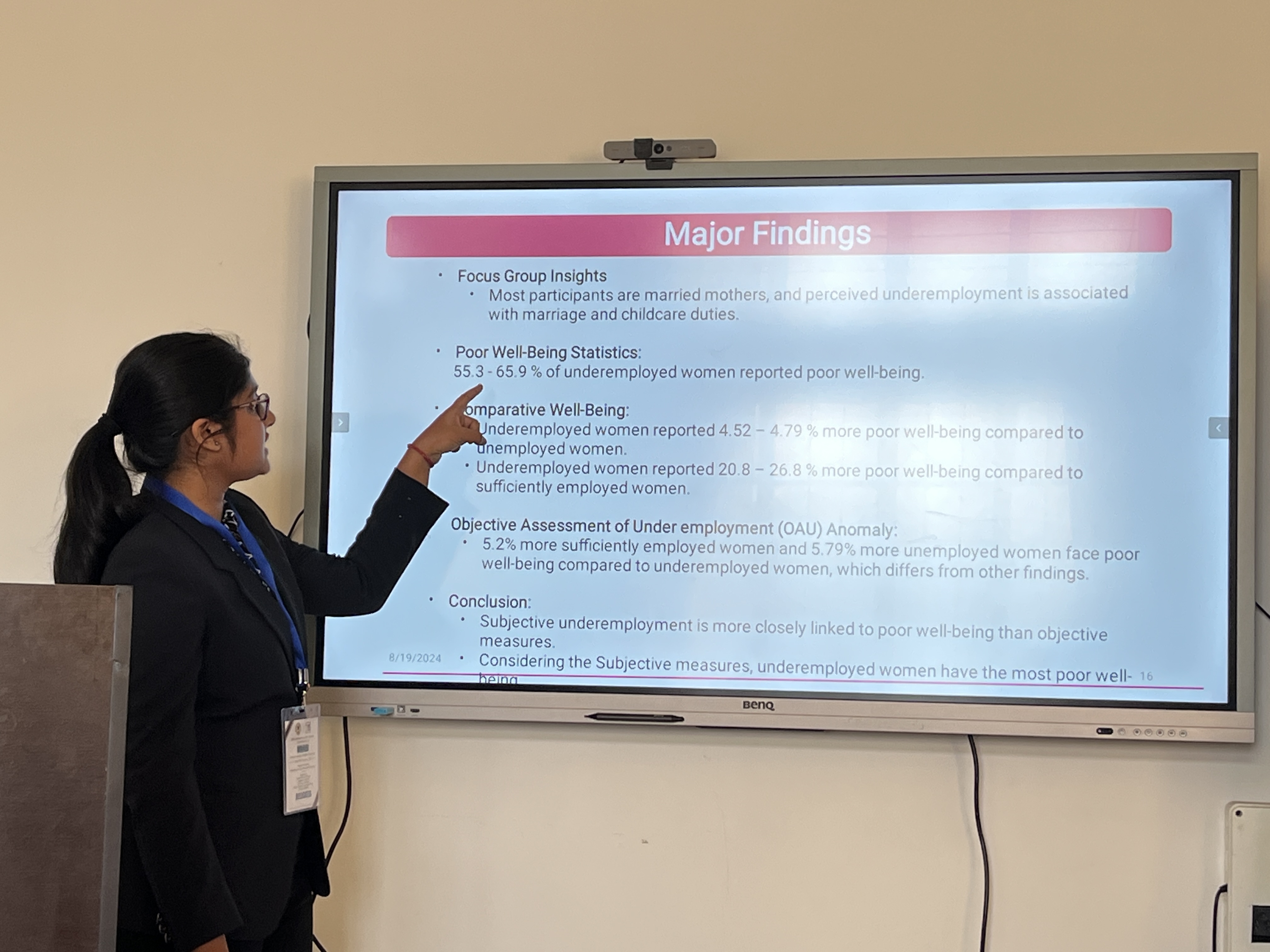 Presenting at Conference